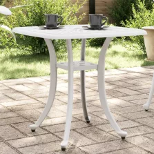  vidaXL fehér öntött alumínium kerti asztal 53 x 53 x 53 cm
