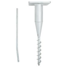   vidaXL acél beépített napernyő talp rúddal 16 x 16 x 52 cm