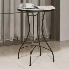   vidaXL kék és fehér kerámia mozaikmintás bisztróasztal Ø50 x 70 cm