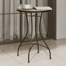   vidaXL terrakotta/fehér kerámia mozaikmintás bisztróasztal Ø50x70 cm