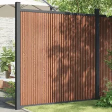 vidaXL barna WPC kerítéspanel 173 x 186 cm