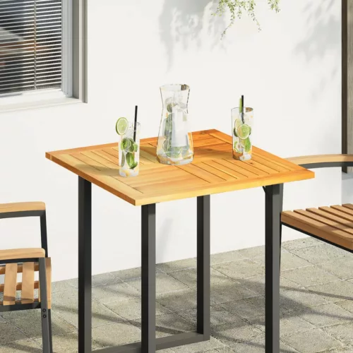 vidaXL tömör akácfa négyzet alakú asztallap 70 x 70 x 2 cm