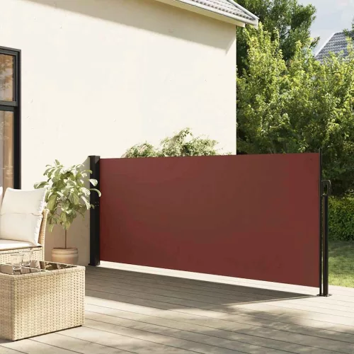 vidaXL barna kihúzható oldalsó napellenző 140 x 300 cm