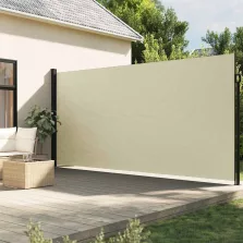   vidaXL krémszínű behúzható oldalsó napellenző 200 x 300 cm