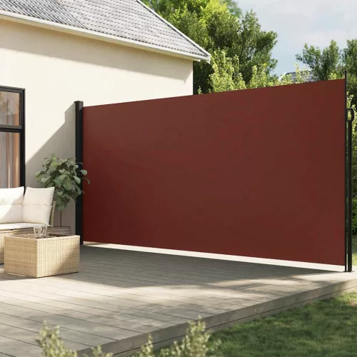 vidaXL barna behúzható oldalsó napellenző 200 x 300 cm