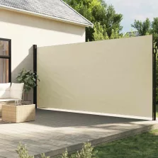   vidaXL krémszínű behúzható oldalsó napellenző 220 x 300 cm