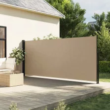 vidaXL bézs behúzható oldalsó napellenző 180 x 500 cm