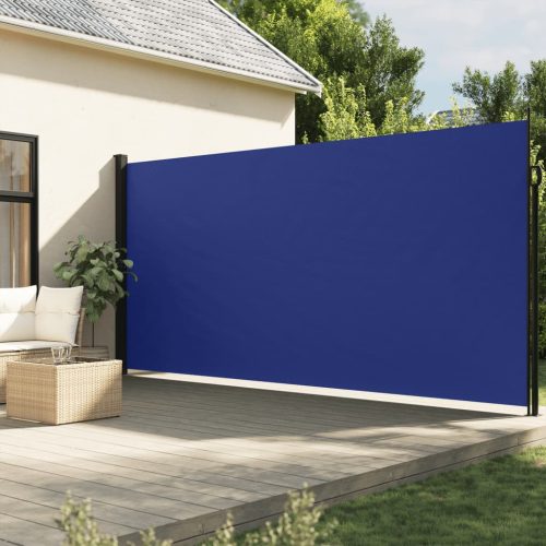 vidaXL kék behúzható oldalsó napellenző 200 x 500 cm