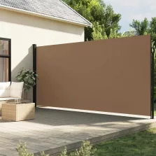   vidaXL tópszínű behúzható oldalsó napellenző 200 x 500 cm