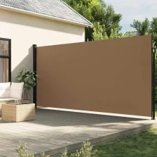   vidaXL tópszínű behúzható oldalsó napellenző 220 x 500 cm
