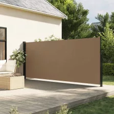   vidaXL tópszínű behúzható oldalsó napellenző 180 x 600 cm