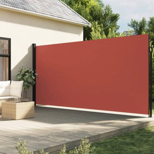 vidaXL terrakotta behúzható oldalsó napellenző 200 x 600 cm