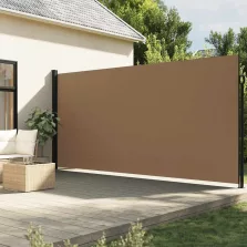   vidaXL tópszínű behúzható oldalsó napellenző 220 x 600 cm