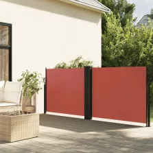   vidaXL terrakotta behúzható oldalsó napellenző 140 x 600 cm