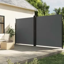   vidaXL antracitszürke behúzható oldalsó napellenző 200 x 600 cm