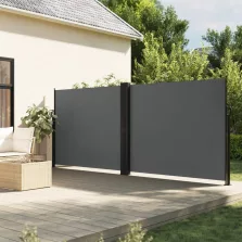  vidaXL antracitszürke behúzható oldalsó napellenző 160 x 1000 cm