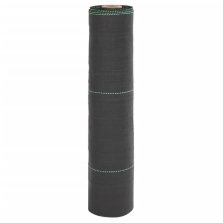 vidaXL fekete PP talajtakaró membrán 0,5x200 m