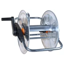   vidaXL falra szerelhető acél tömlődob 50 m 1/2" / 35 m 3/4" tömlőhöz