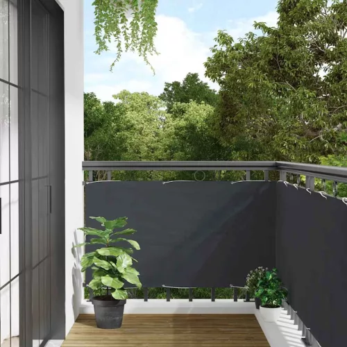 vidaXL antracitszürke PVC belátás elleni erkélyparaván 300x90 cm