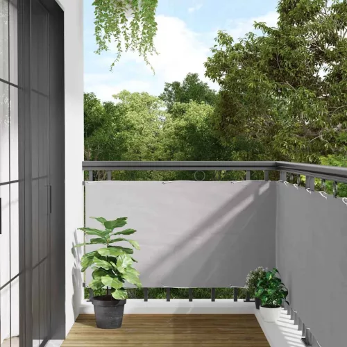 vidaXL szürke PVC belátás elleni erkélyparaván 600x120 cm