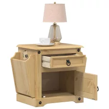   vidaXL Corona tömör fenyőfa éjjeliszekrény 45x35x47,5 cm