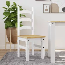   vidaXL Corona 2 db fehér tömör fenyőfa étkezőszék 42 x 47 x 107 cm