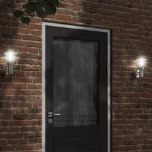   vidaXL 2 db ezüstszínű rozsdamentes acél kültéri falilámpa