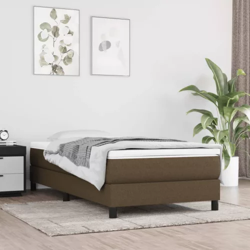 vidaXL sötétbarna szövet zsebrugós ágymatrac közepes keménységű 120 x 190 x 20 cm