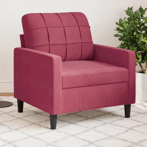 vidaXL bordó bársony kanapéfotel 60 cm