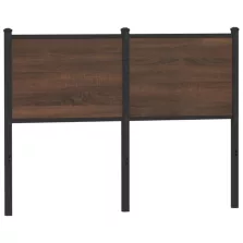   vidaXL barna tölgy színű szerelt fa és acél fejtámla 120 cm