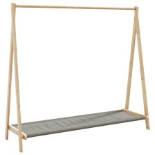 vidaXL bambusz ruhaállvány polcokkal 106 x 34 x 102 cm