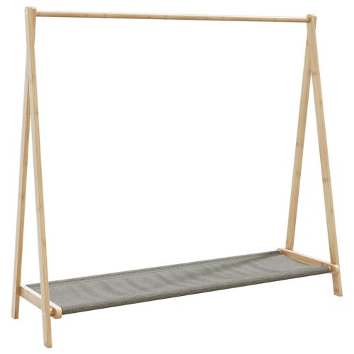 vidaXL bambusz ruhaállvány polcokkal 106 x 34 x 102 cm