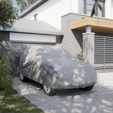   vidaXL szürke nem szőtt szövet teljes autóhuzat SUV-hoz L