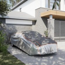   vidaXL szürke és ezüst teljes autóhuzat szedánhoz jégeső ellen XXL