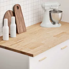   vidaXL konyhai munkalap 120x63,5x2,7cm tömör fa tölgyfa téglalap alakú