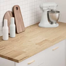   vidaXL konyhai munkalap 140x63,5x2,7cm tömör fa tölgyfa téglalap alakú