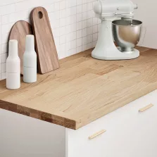   vidaXL konyhai munkalap 120x63,5x4 cm tömör fa tölgyfa téglalap alakú
