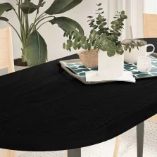   vidaXL sötétbarna tömör akácfa ovális alakú asztallap 140 x 60 x 4 cm