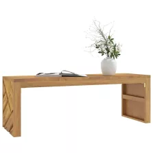 vidaXL tömör tíkfa dohányzóasztal 110x35x38 cm