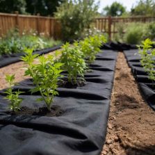   vidaXL fekete poliészter szál geotextília talajtakaró 1 x 150 m