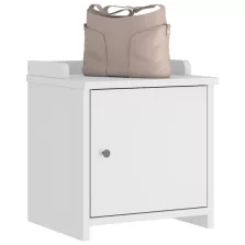   vidaXL SANDNES fehér tömör fenyőfa előszobapad 45x40x50 cm