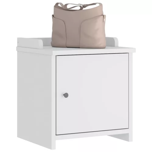 vidaXL SANDNES fehér tömör fenyőfa előszobapad 45x40x50 cm