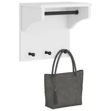   vidaXL SANDNES tömör fenyőfa falra szerelt kabátállvány 43x30x42 cm