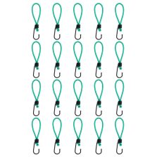 vidaXL 20 db bungee szíj kampóval 15 cm