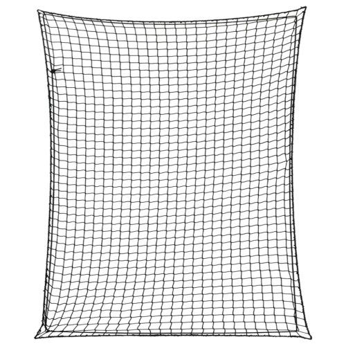 vidaXL fekete polipropilén utánfutóháló elasztikus kötéllel 3 x 2,5 m