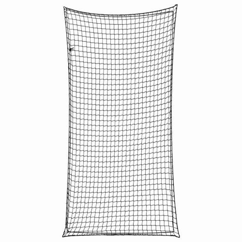vidaXL fekete polipropilén utánfutóháló elasztikus kötéllel 6 x 3 m
