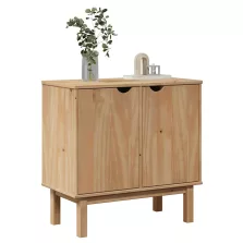   vidaXL OTTA tömör fenyőfa előszobaszekrény 75 x 40 x 75 cm