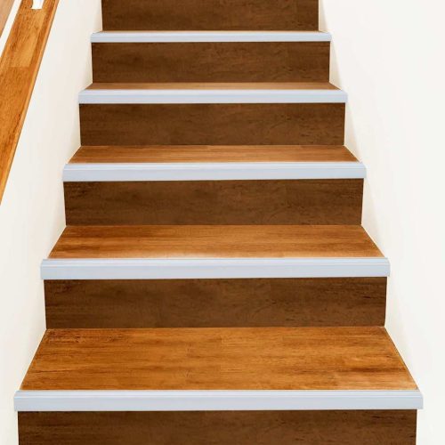 vidaXL Lépcsőélvédők 10 pcs Ezüst 67 x 3 x 2 cm Alumínium