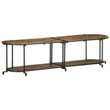   vidaXL tömör újrahasznosított fa TV-szekrény 160 x 42 x 40 cm