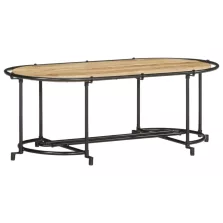   vidaXL tömör nyers mangófa dohányzóasztal 110 x 55 x 40 cm
